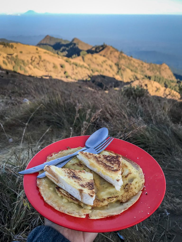 Breakfast on Mount Rinjani