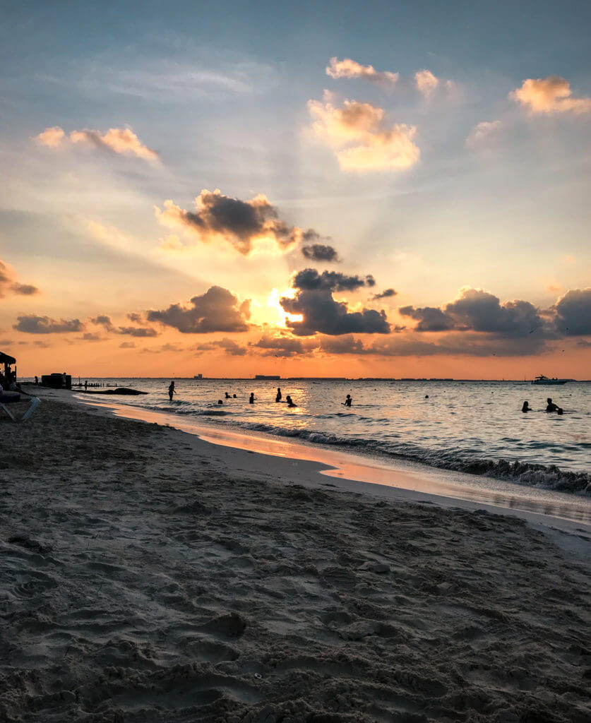 Sunset on Playa Norte, Isla Mujeres