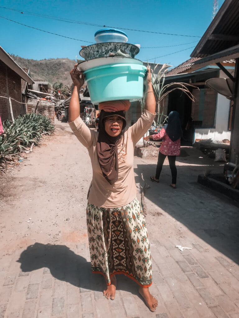 Local Indonesian woman in Kuta, Lombok