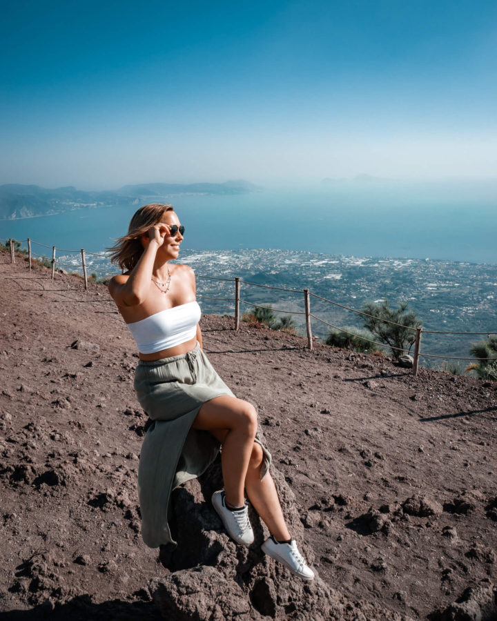 View from the Volcano Mount Vesuvius