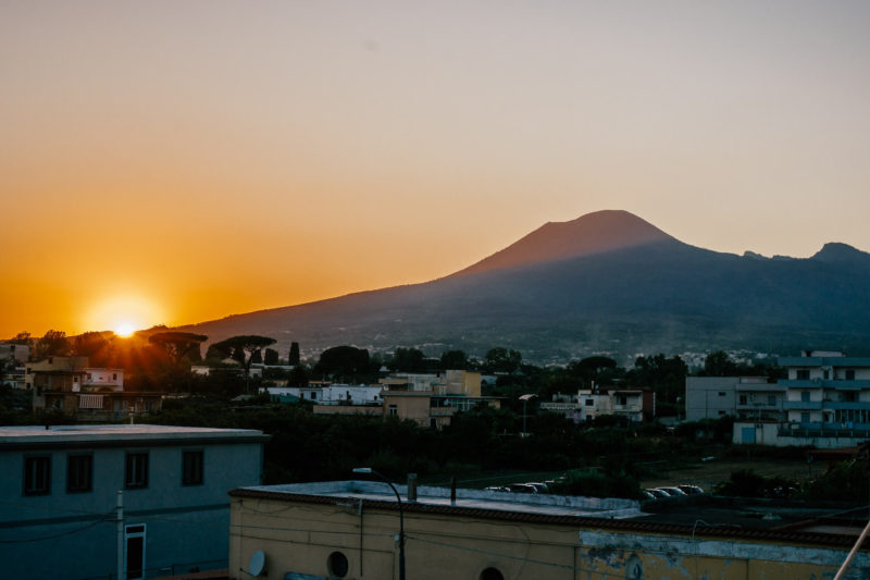 Pompei, Sunset view