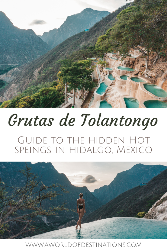 Grutas de Tolantongo are natural hot springs nestled between mountains in the state of Hidalgo, about 4 hours from Mexico City. Enjoy the turquoise waters of The Tolantongo River, and impressive waterfalls and caves.
