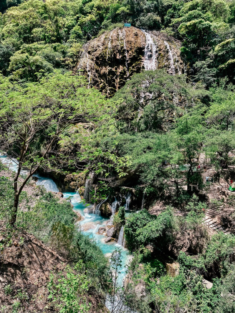 Waterfall and river, Hidalgo, Mexico