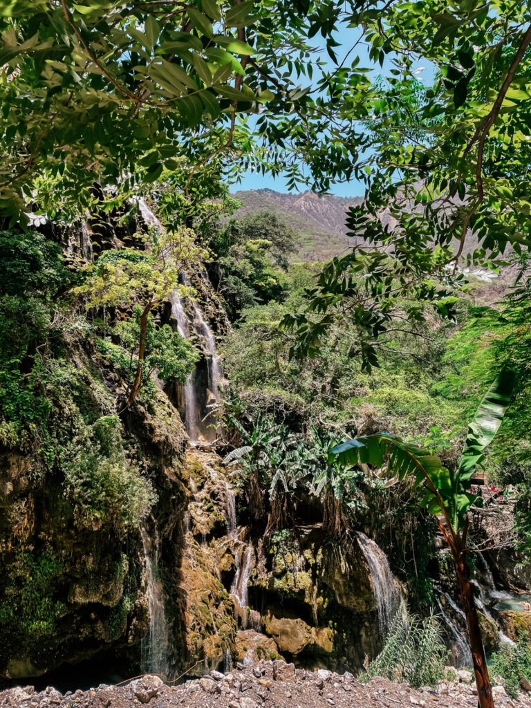Waterfall and river, Hidalgo, Mexico